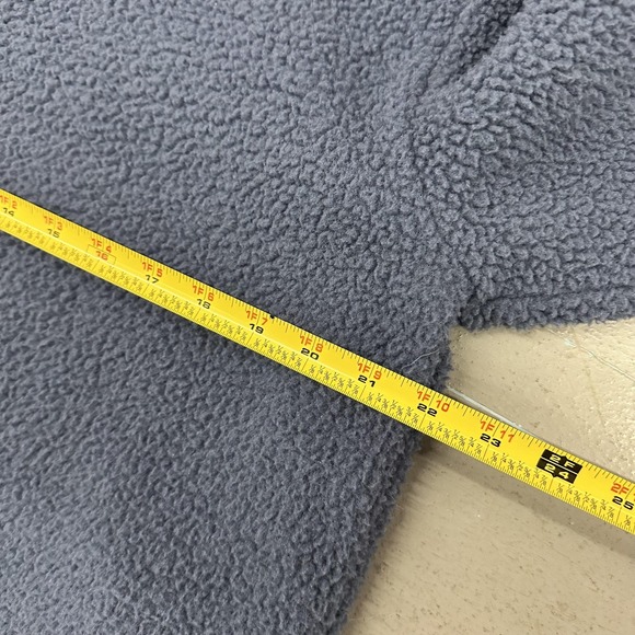 Koolaburra By UGG Hoodie Womens Large Blue Sherpa Fleece Henley Pullover Pockets - Picture 6 of 8